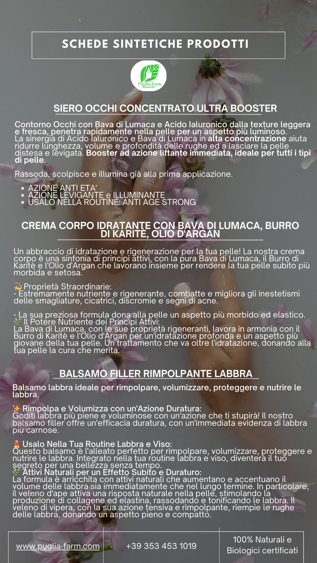 LISTINO prodotti NATURALMENTE PUGLIA