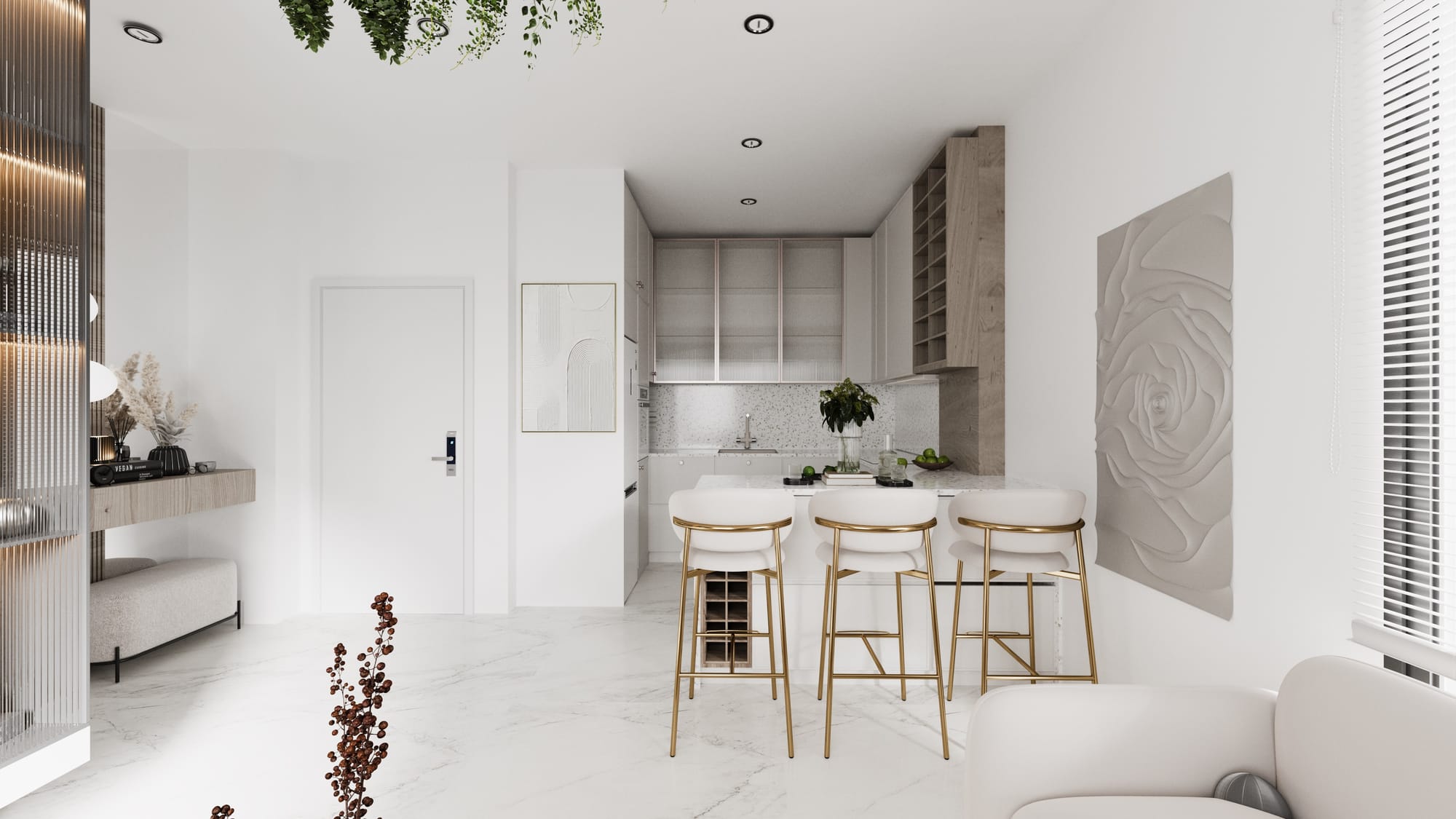 1-1 Stüdyo Daire Tasarımı