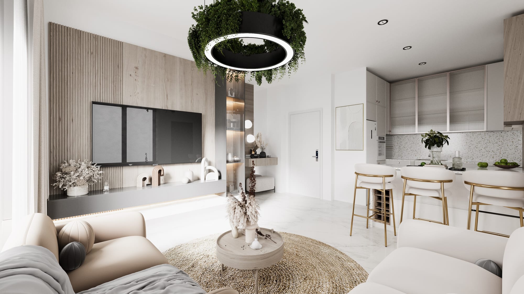 1-1 Stüdyo Daire Tasarımı