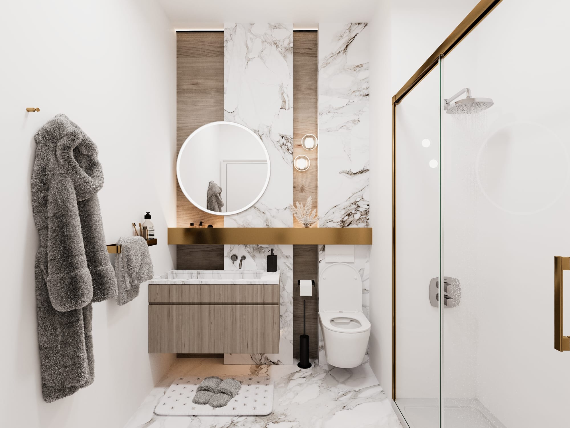 1-1 Stüdyo Daire Tasarımı