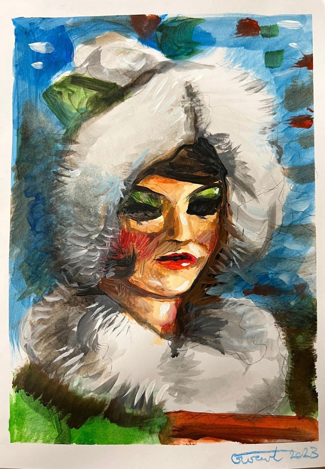 Lady in fur coat by Gary Ward