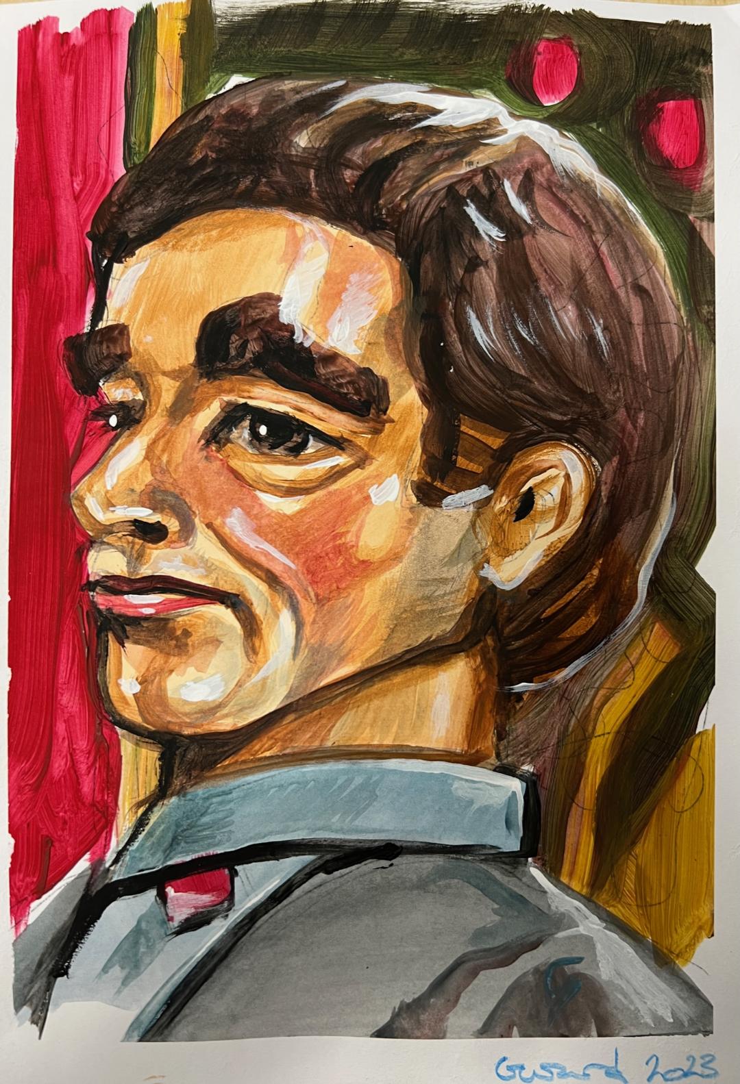 Man reading paper