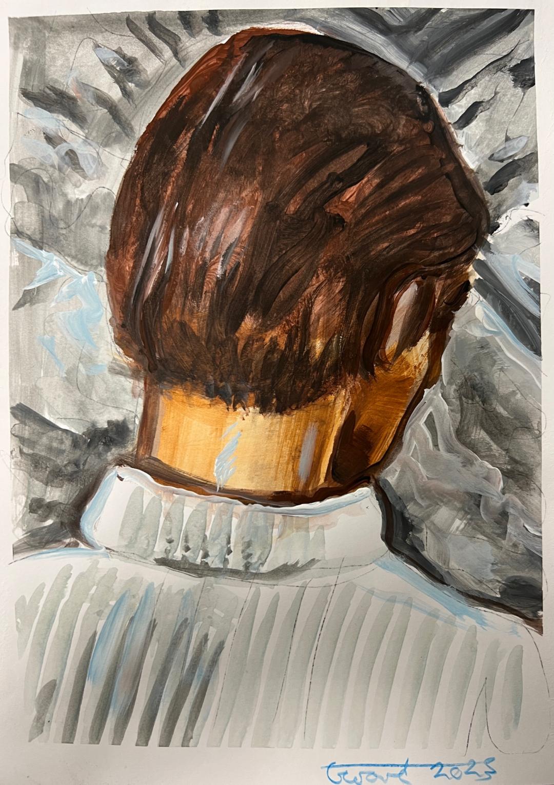 Man in white jumper