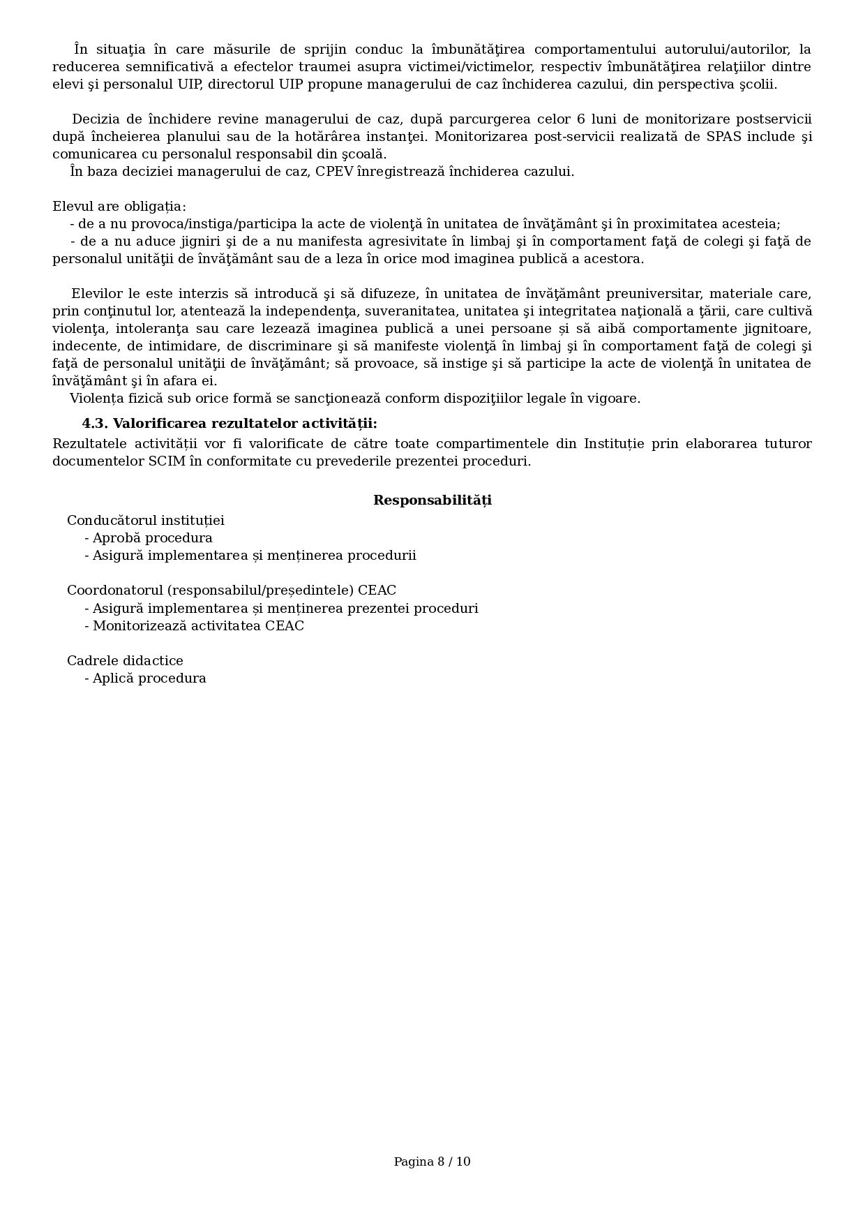 Violenta profesor elev