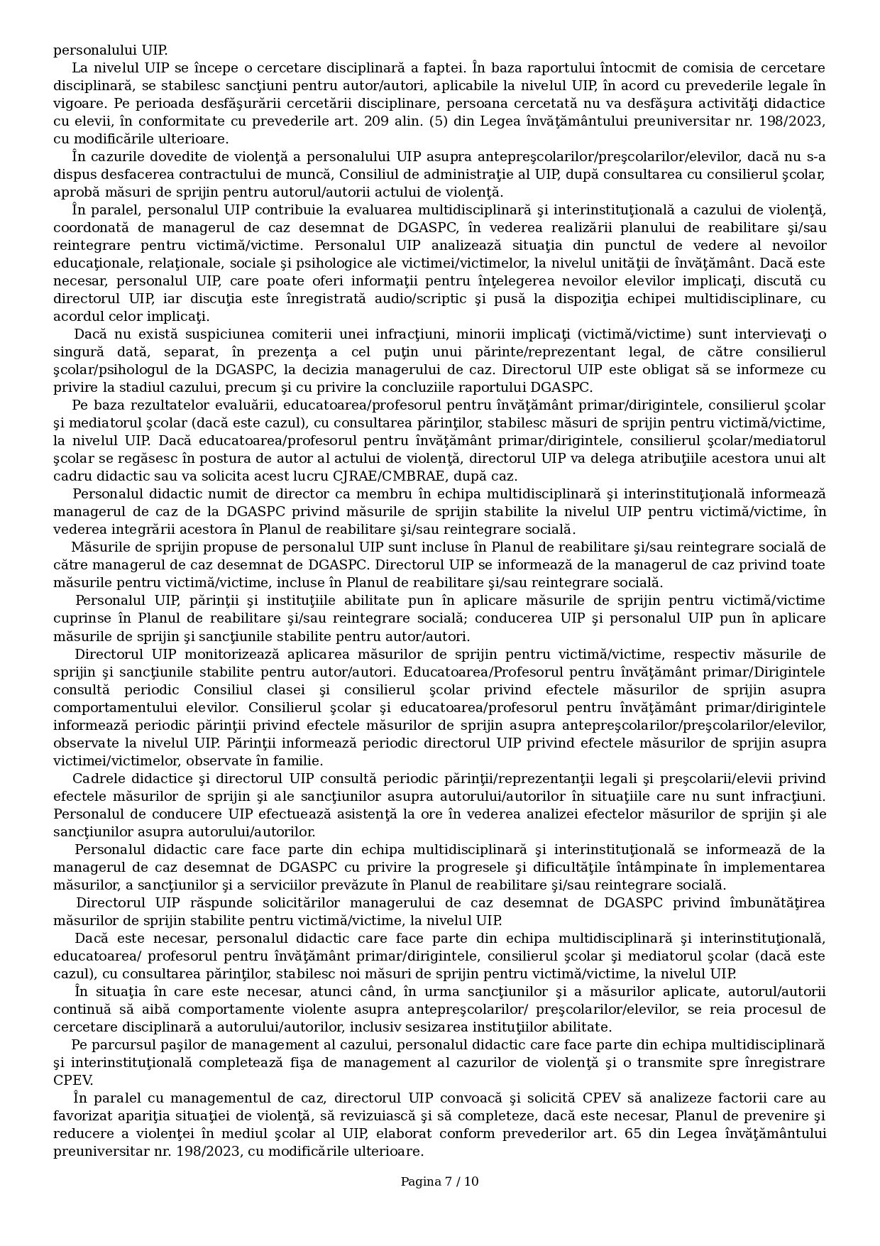 Violenta profesor elev
