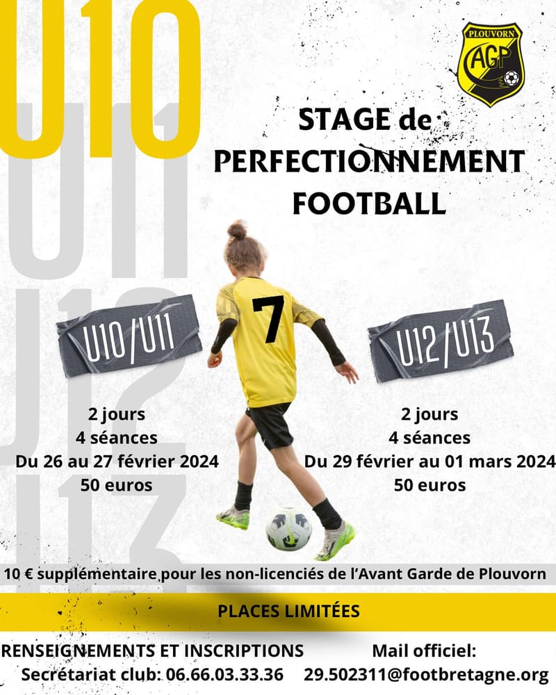 Stage perfectionnement U10/U11