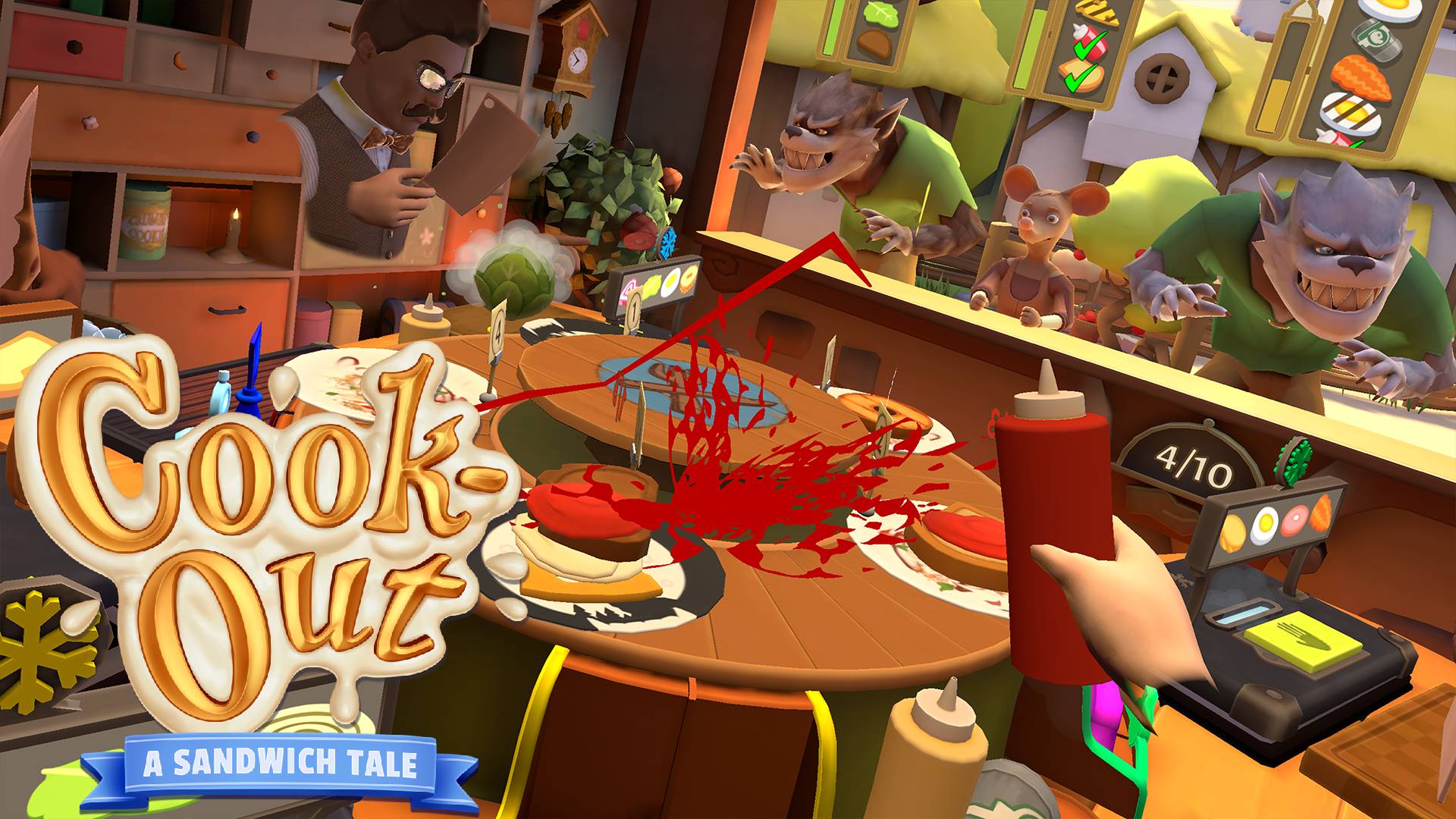Cookout - Get your aprons ready… things are about to get messy in this award-winning multiplayer VR game that challenges up to four players to work together to keep the orders coming for a hungry cast of enchanted creatures in this multiplayer VR game.