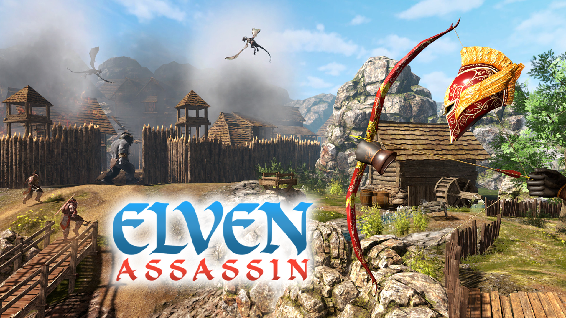 Elven Assassin - Take a bow and kill hordes of orcs in the epic town defense game. You can play alone to conquer the leaderboards or unite with other assassins in online co-op mode. PS. Be careful to avoid massive axes thrown at you by orc warriors.