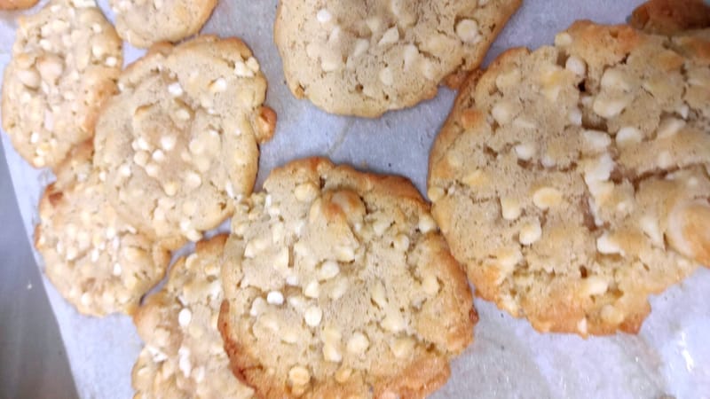 Petit cookie au chcolat blanc noix de macadamia