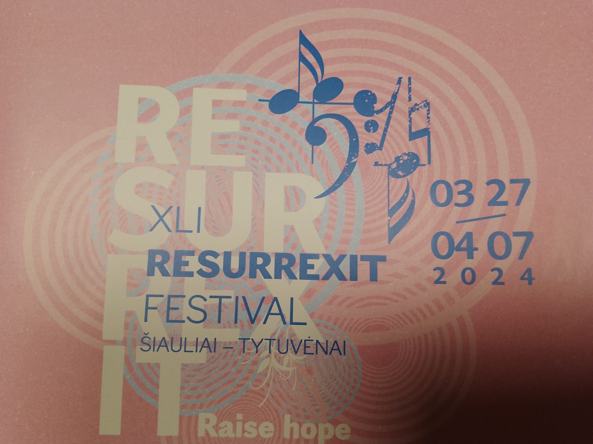 From Resurrexit Festival in Lithuania April 1 2024 in Siauliai Church of the Immaculate Conception of the Blessed Virgin Mary