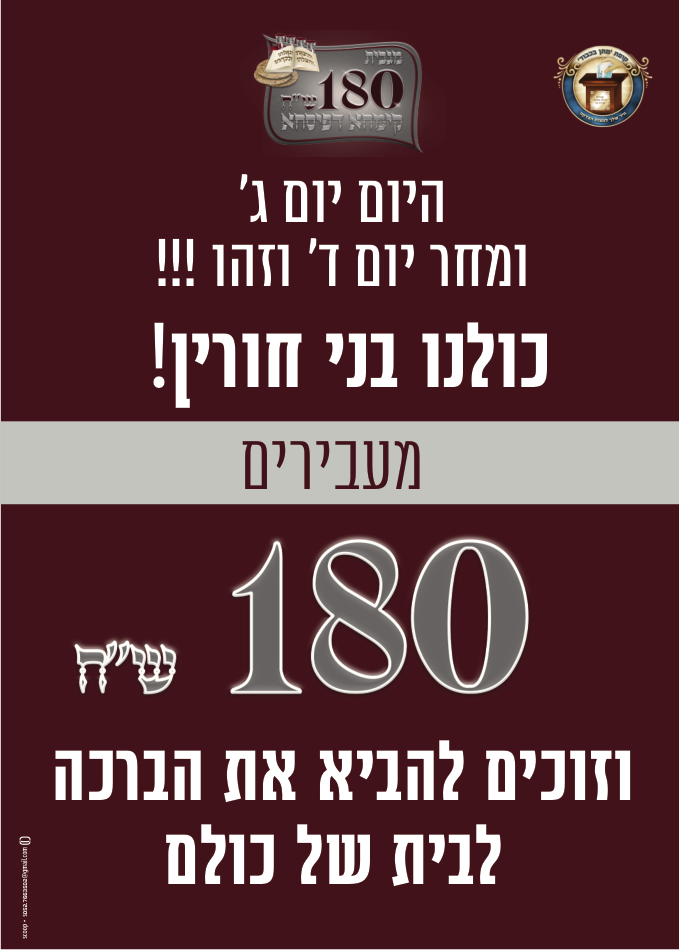 מיתוג קמפייין קופת צדקה - לקמחא דפסחא