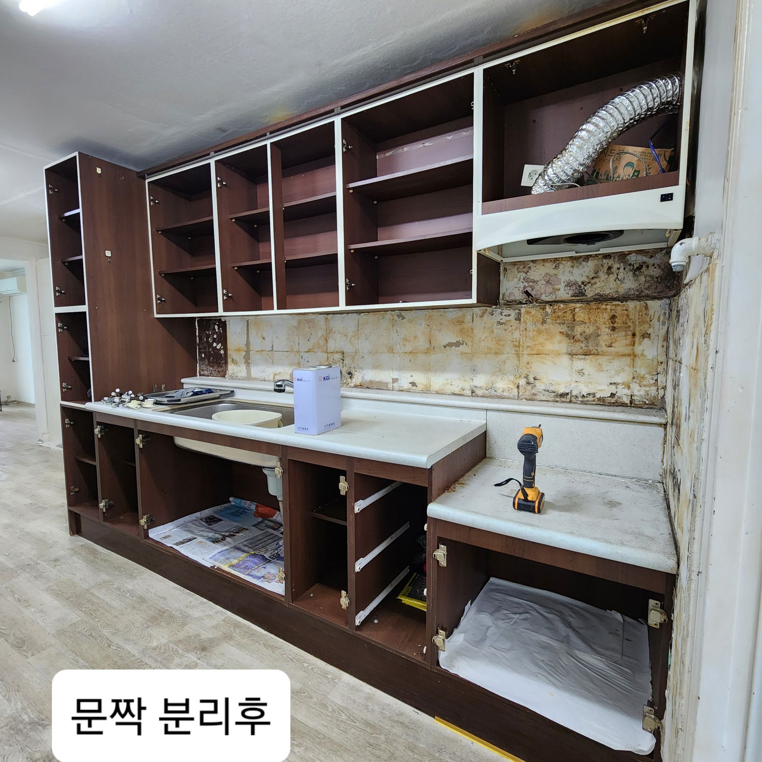 주방싱크대 재생 시공 사례