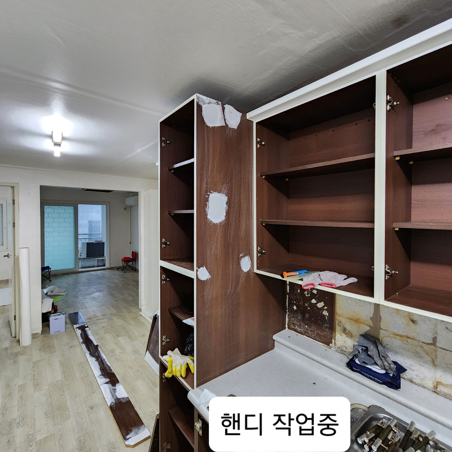 주방싱크대 재생 시공 사례