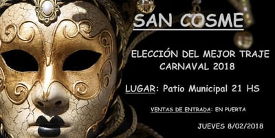 Gran elección del mejor traje del Carnaval 2018