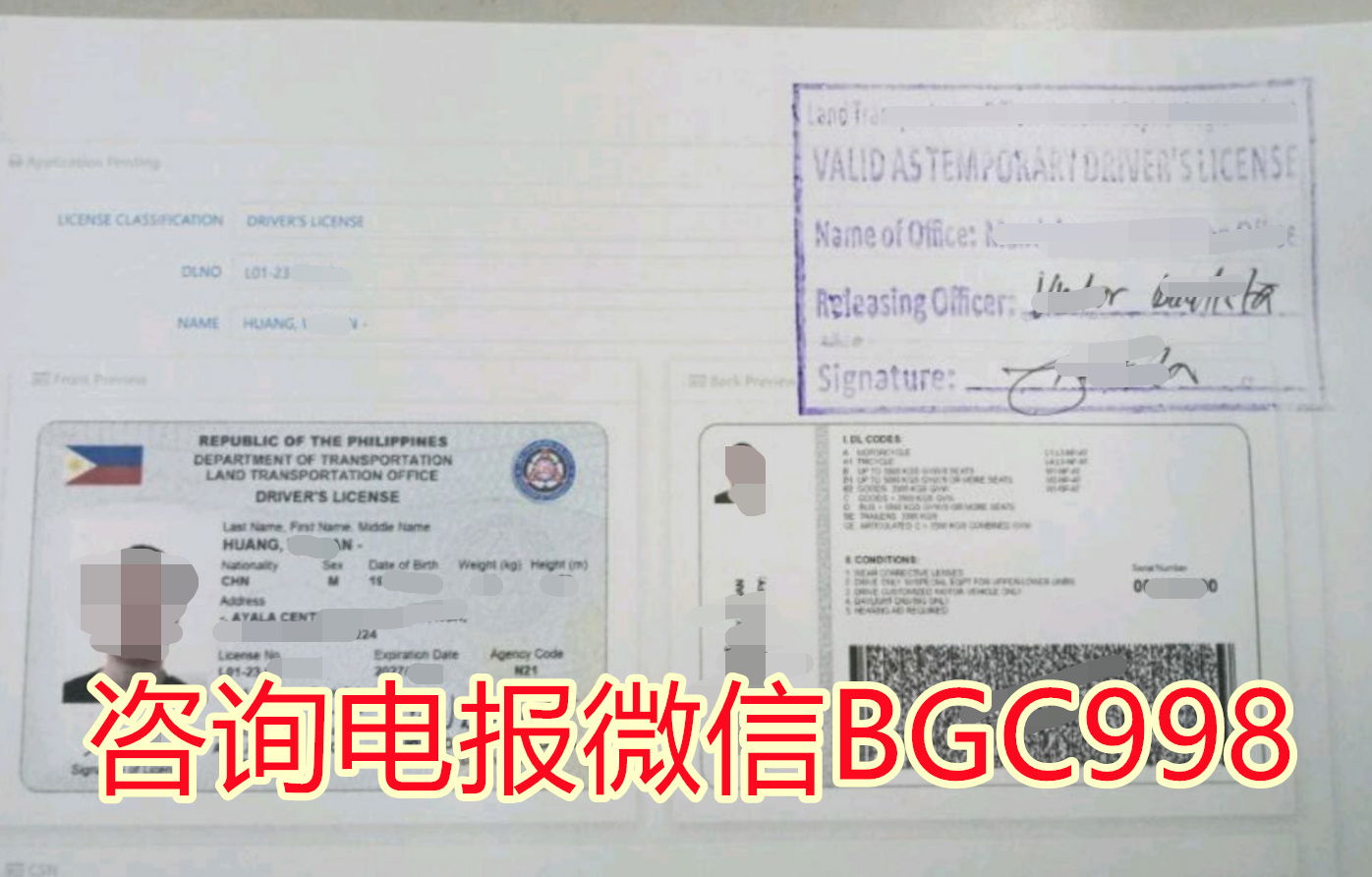 菲律宾华人驾驶证服务