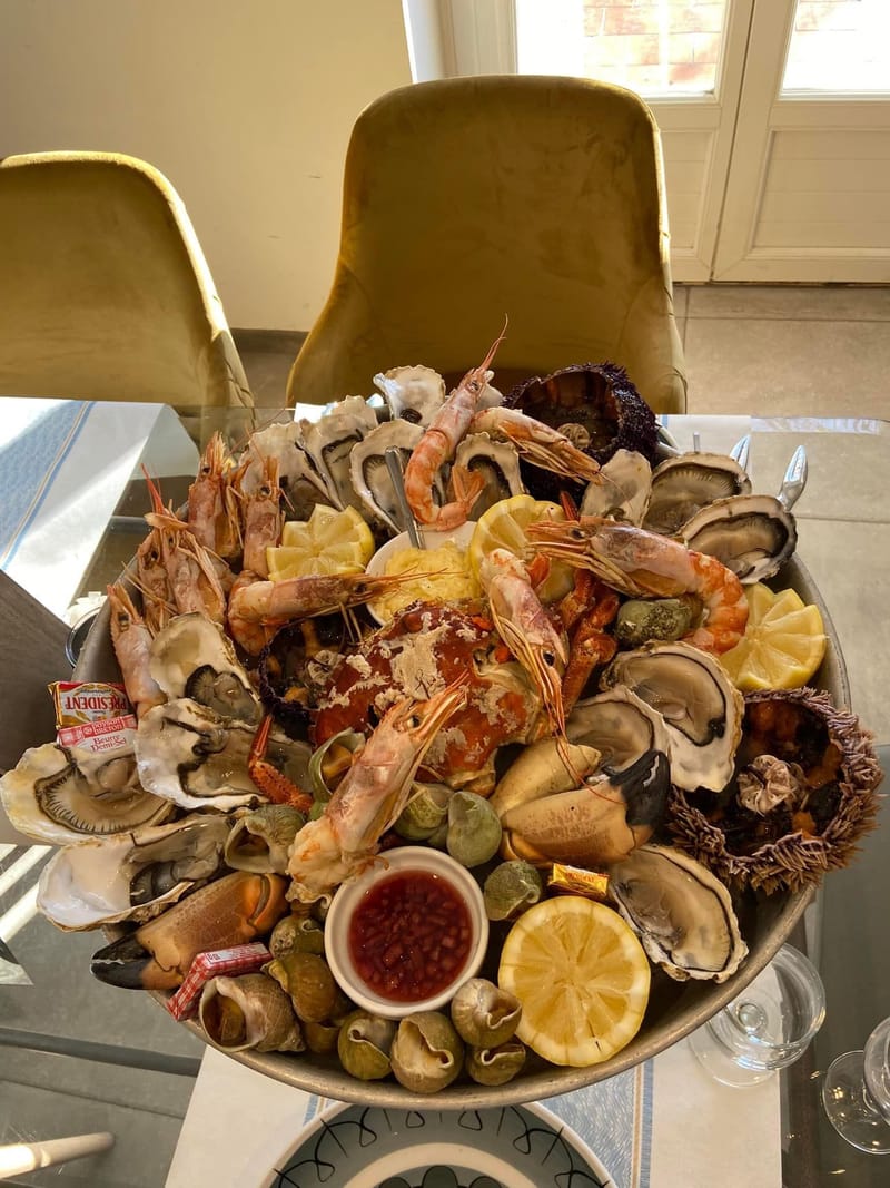 Plateau de fruits de mer sur commande