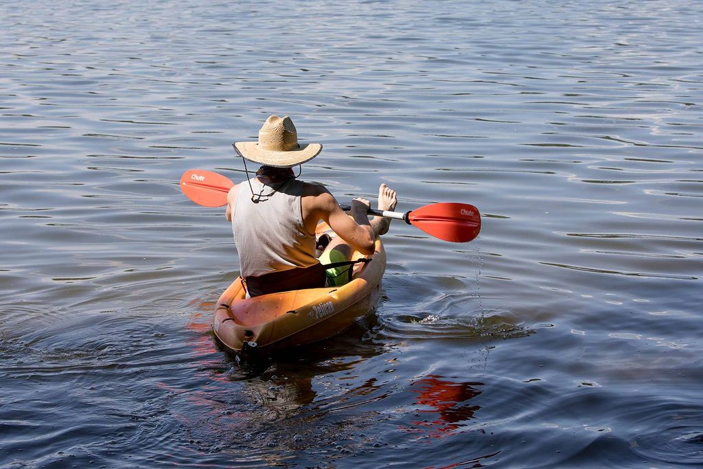 Kyaking at Eagle Creek Park