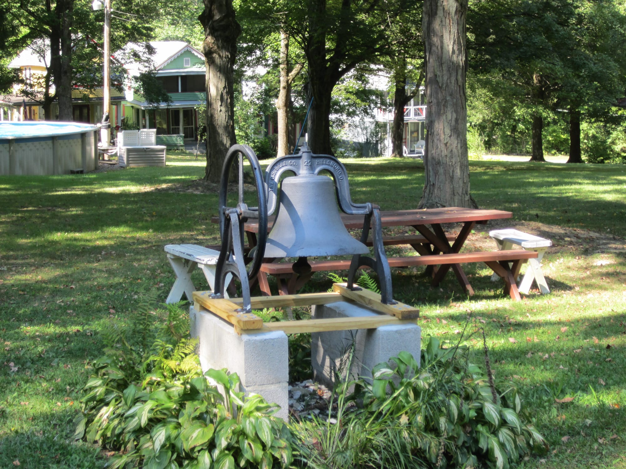 Our church bell donated by the railroad many years ago.