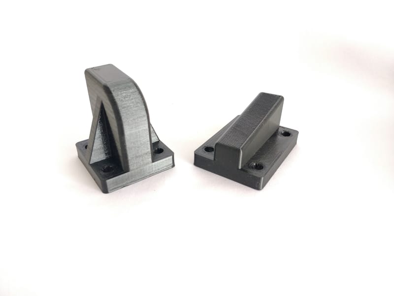 Grupo de apoio feito com TPU Shore 40D para não marcar produto final no gabarito.