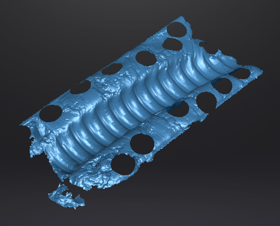 Digitalização de parte de estrutura para descobrir padrão de Rosca