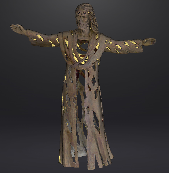 Digitalização / Escaneamento 3D de escultura para projeto com realidade virtual