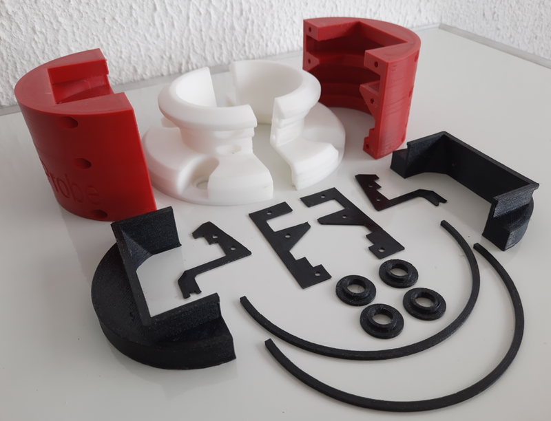 Flange Rotativa de vedação para proteção de Motor e Encoder de Radar utilizado em Mineração.