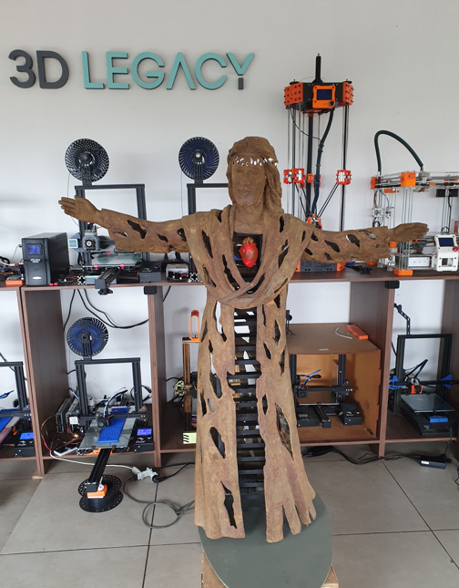 Digitalização / Escaneamento 3D de escultura para projeto com realidade virtual