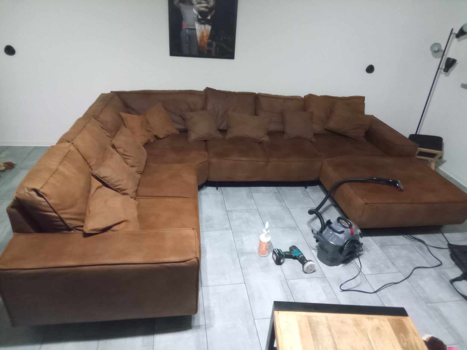 Nettoyage canapé panoramique 7 places