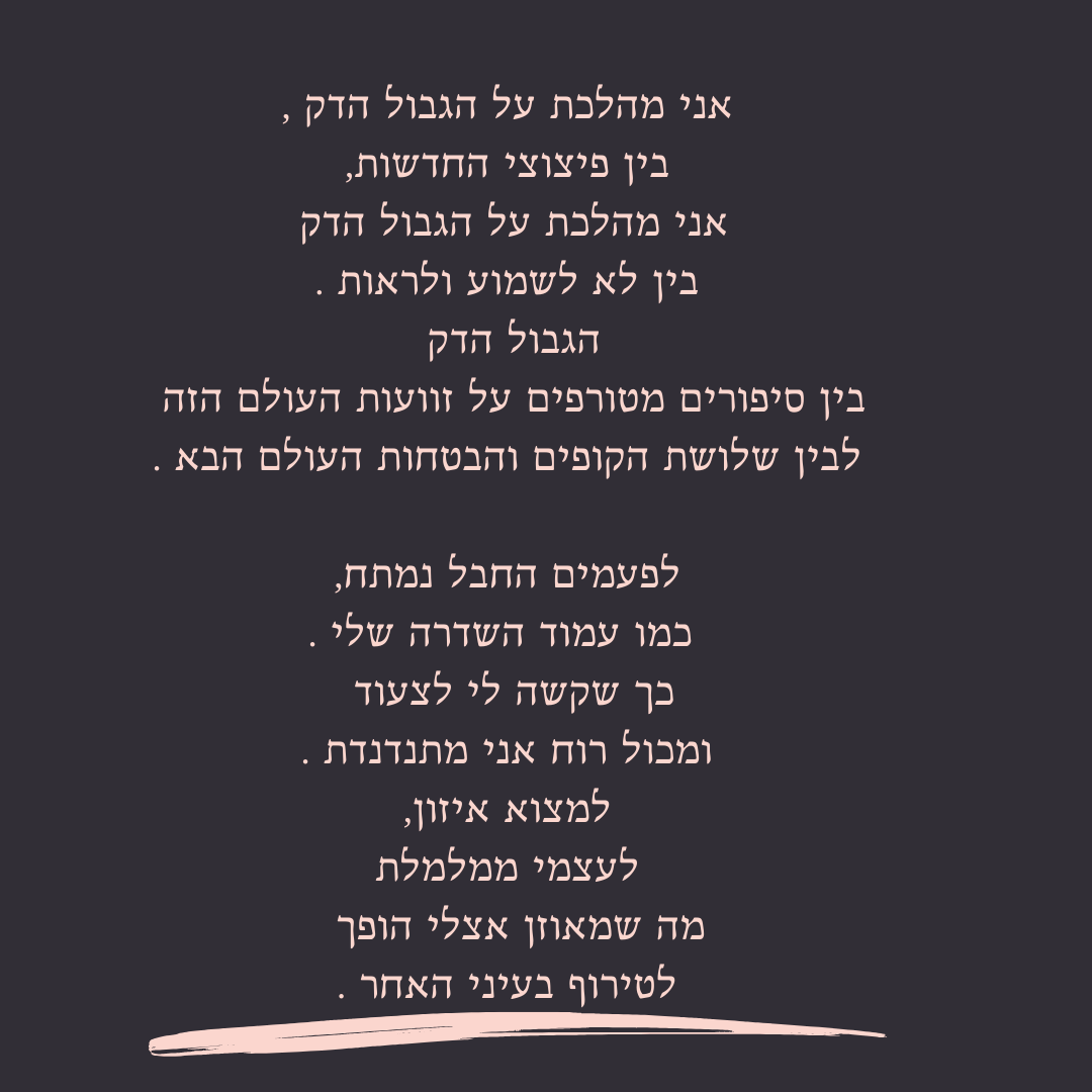הגבול הדק