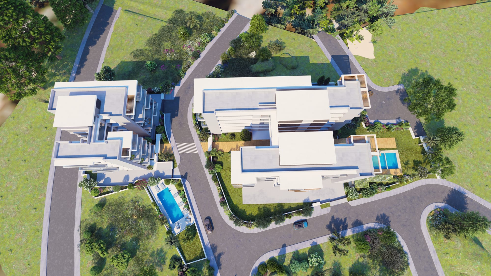 פרויקט דירות של שלושה חדרי שינה