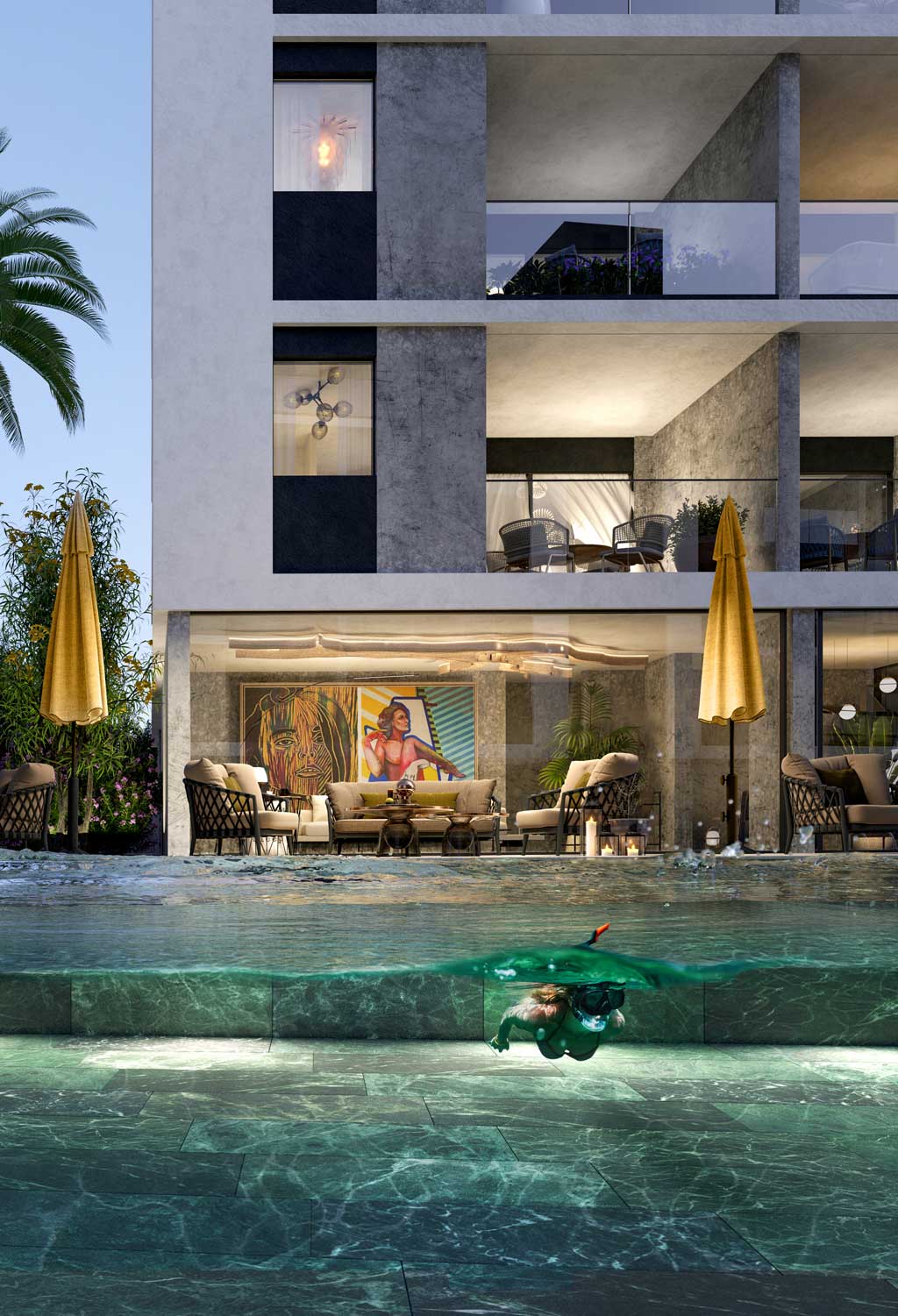 מגוון דירות סטודיו, חדר שינה אחד ושני חדרי שינה