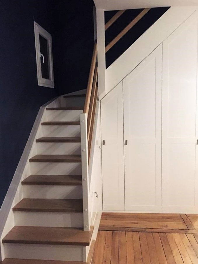 CRÉATION SUR-MESURE D'ESCALIERS, PLACARDS, MEUBLES, FAUX-PLAFONDS, PORTES...