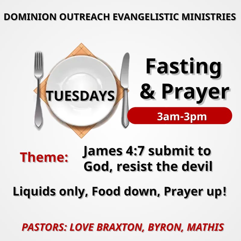 Prayer Power Hour Tuesdays 6pm "At the Throne"