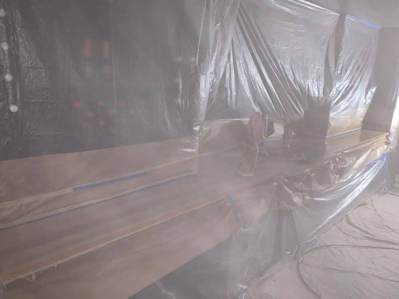 Lacquer Bar Top Spraying Process | Lightmen Painting