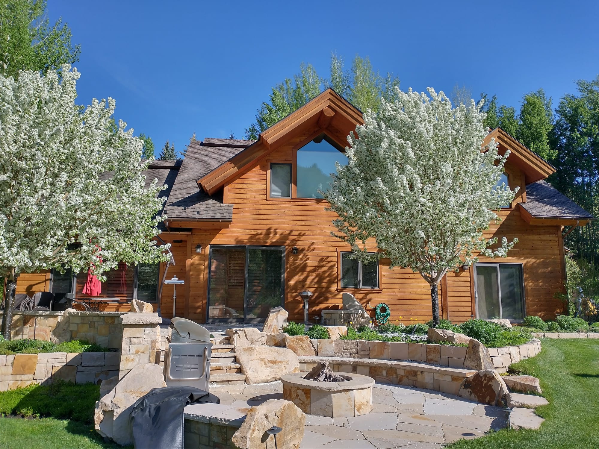 Luxury Mountain Home Exterior Stain