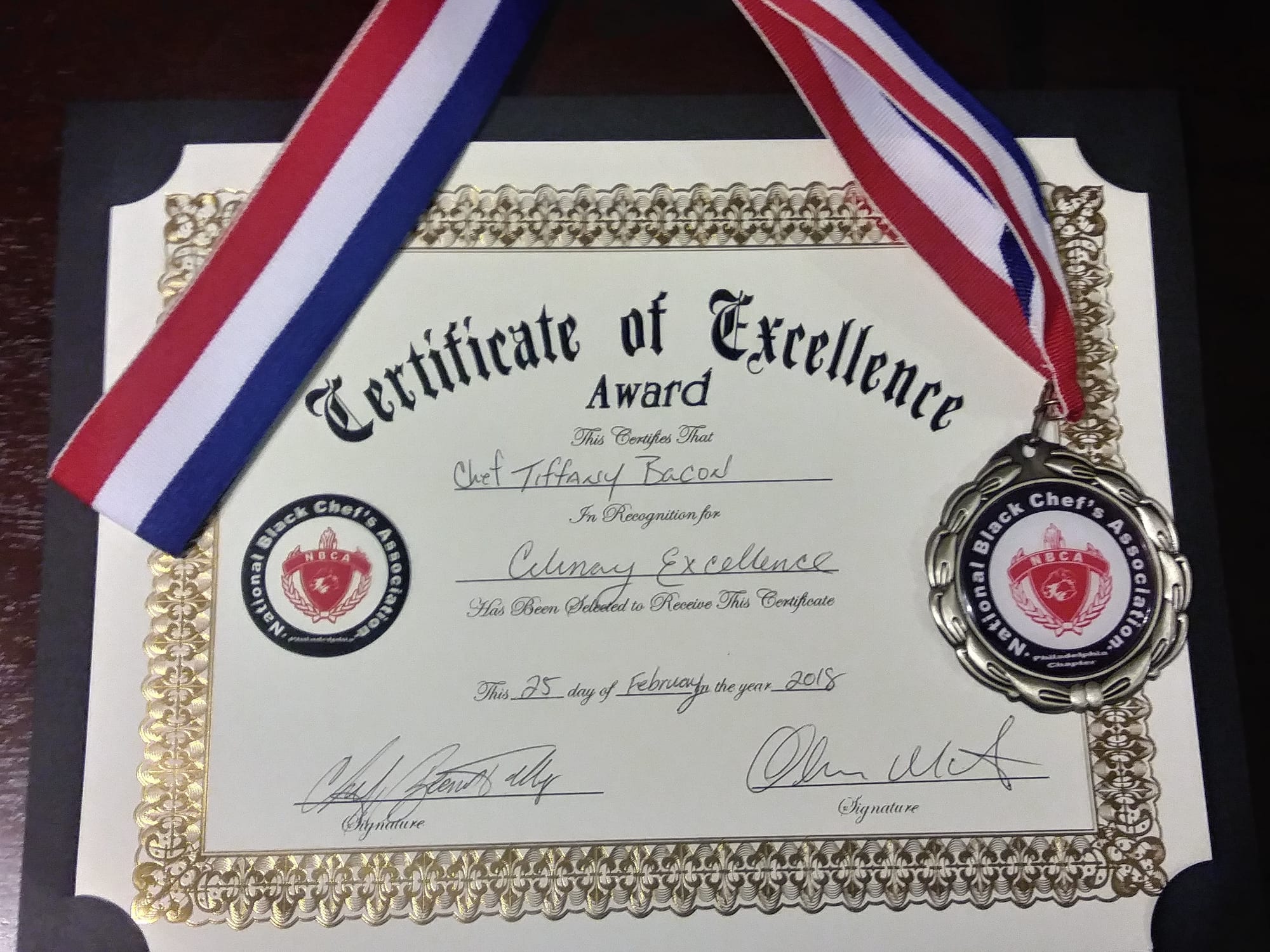 NBCA Chef Award 2018