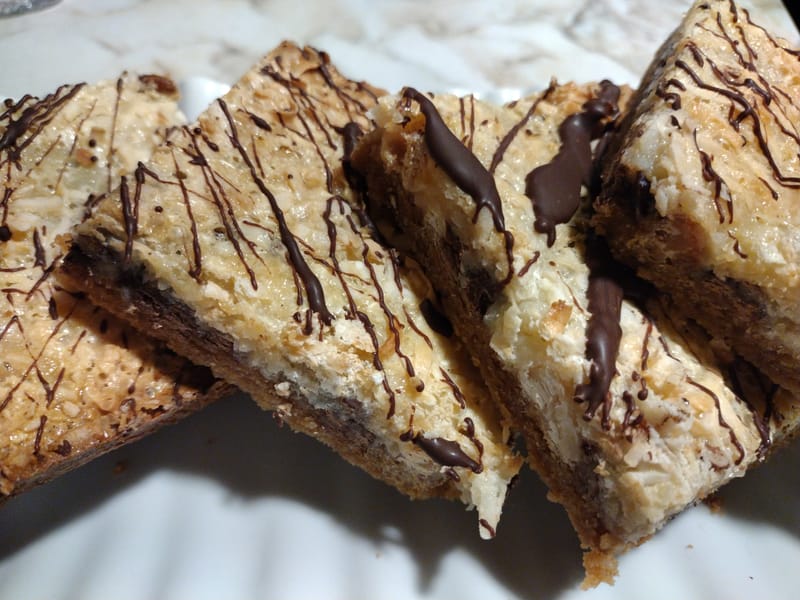 Choco-Coco Peanut Butter Bars