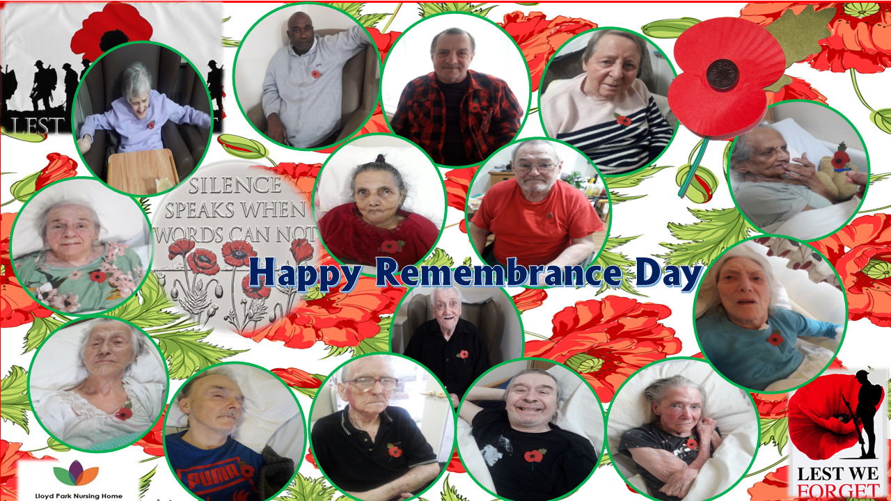 Happy Remembrance Day from OUR RESIDENTS