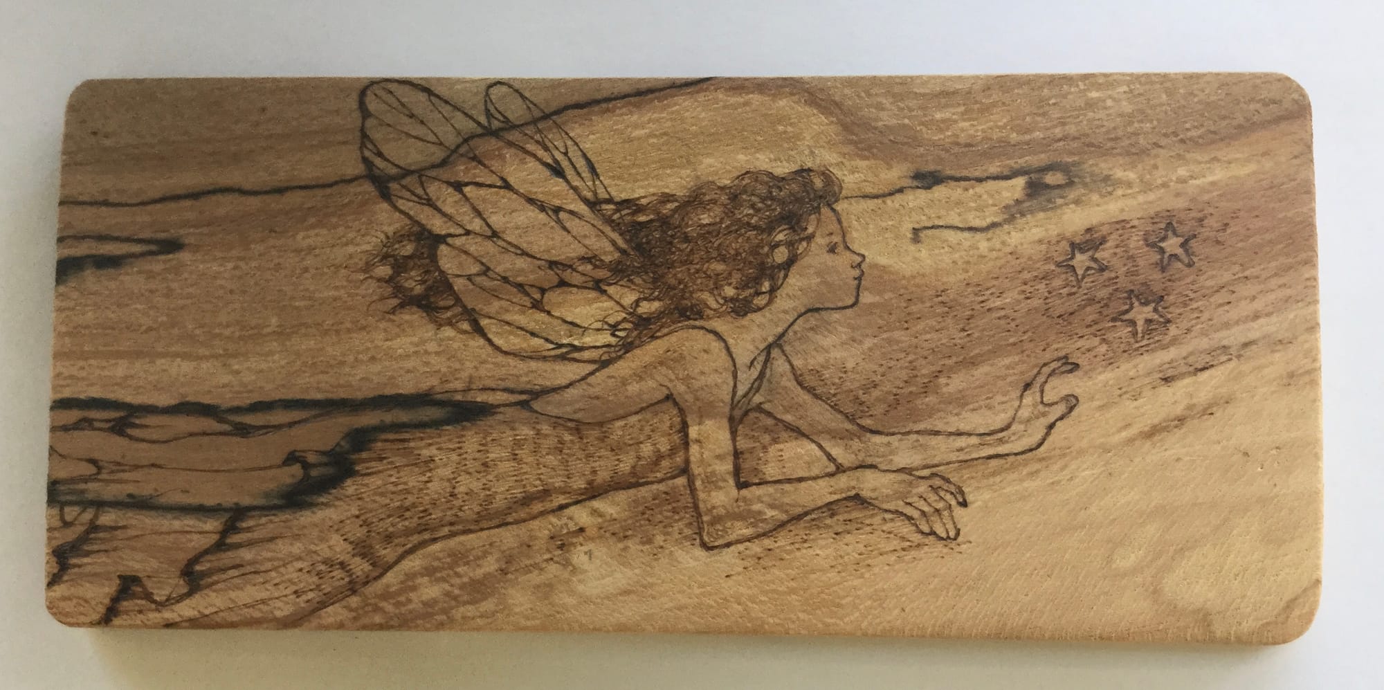 Thin selected pieces of kiln dried hardwood chosen for pyrography - 'FLATTIES'