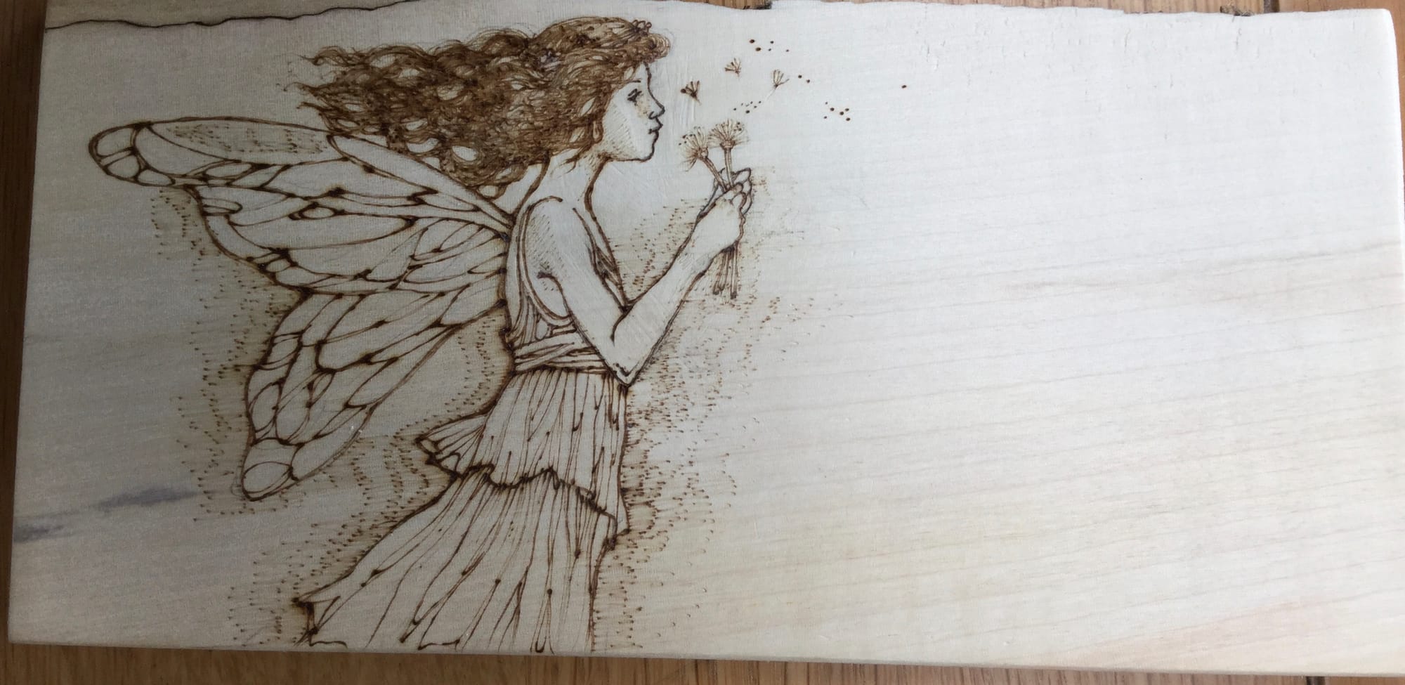 Thin selected pieces of kiln dried hardwood chosen for pyrography - 'FLATTIES'