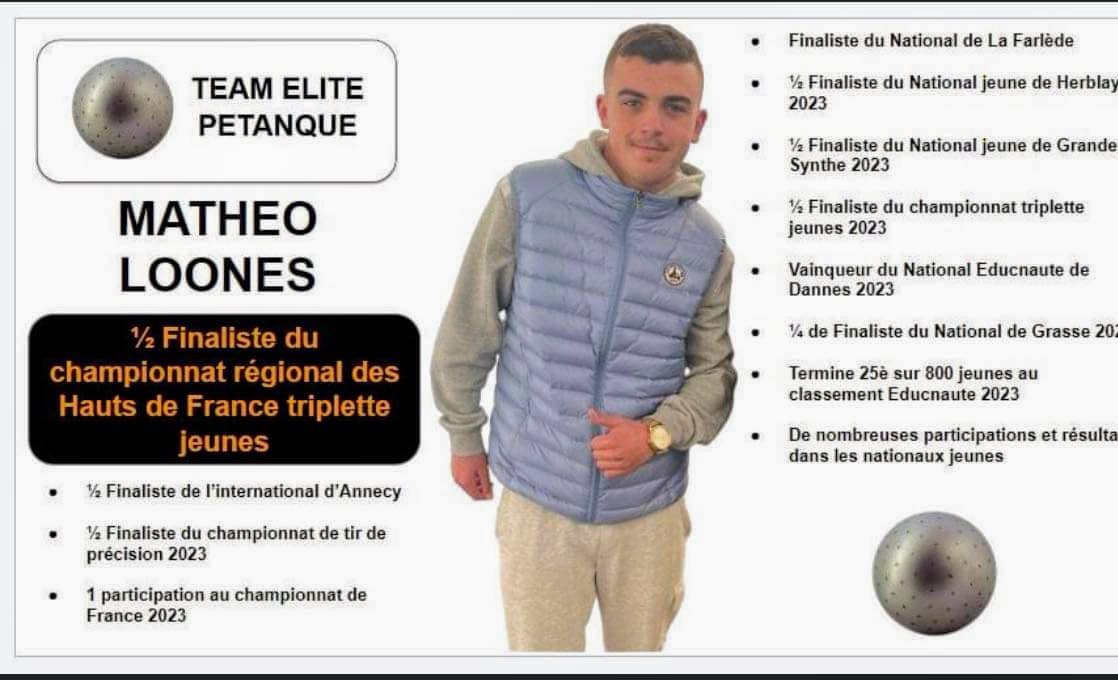 Arrivée de Matheo Loones en 2024