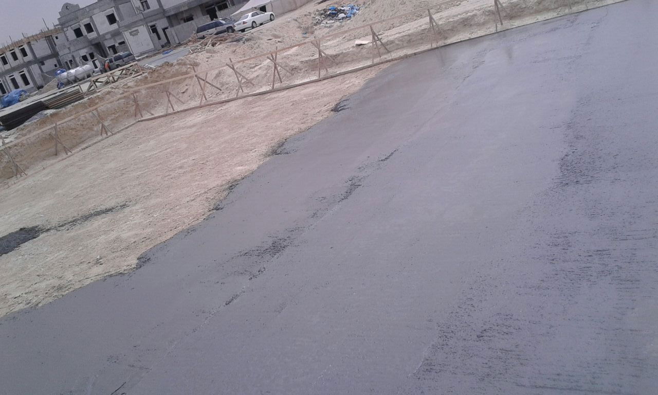 صب الخرسانة العادية