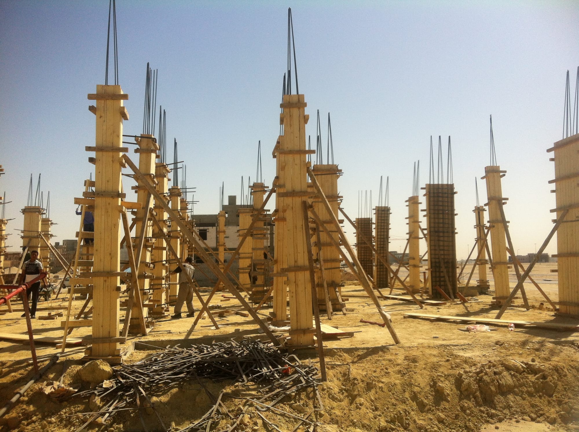 الاعمدة الخرسانية