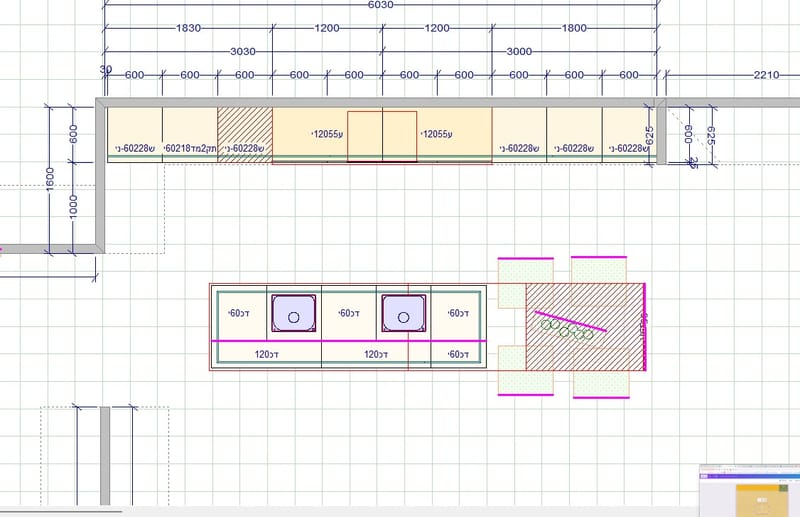הגשת תשתיות קבלן למטבח