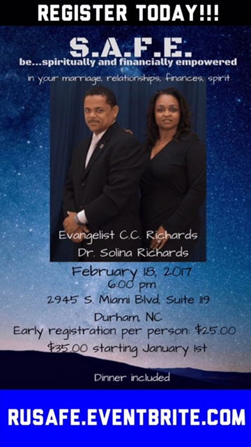 S.A.F.E...spiritually and financially empowered