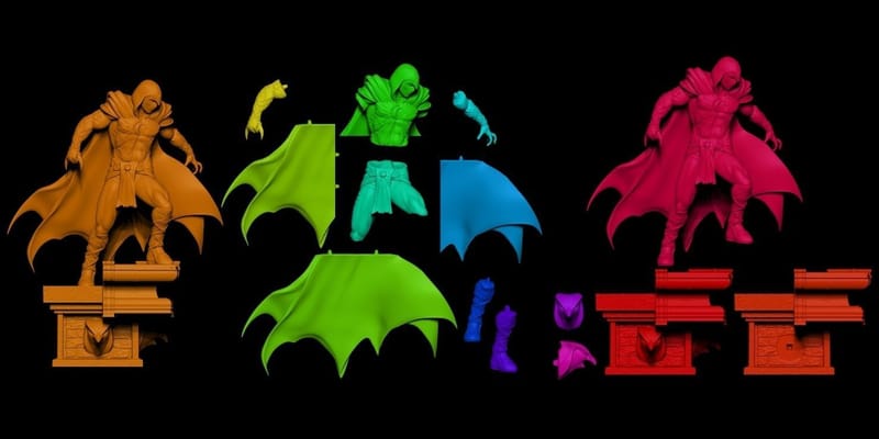 Fan Art Moon Knight - Statue 3D print model