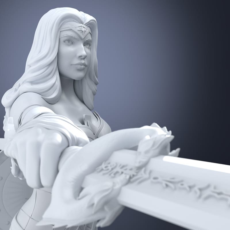 Wonder Woman 3D print model