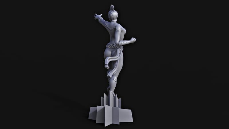 Captain Marvel miniature Carol Danvers 3D print model