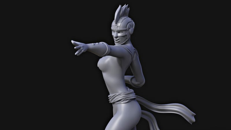 Captain Marvel miniature Carol Danvers 3D print model