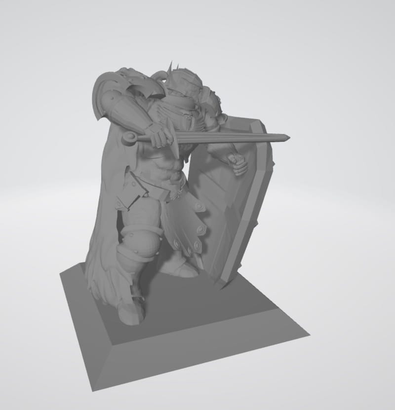 Warband of Lion and Wolf 3D print model